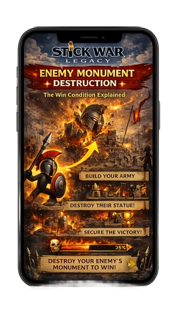 stick war legacy enemy monument destruction image