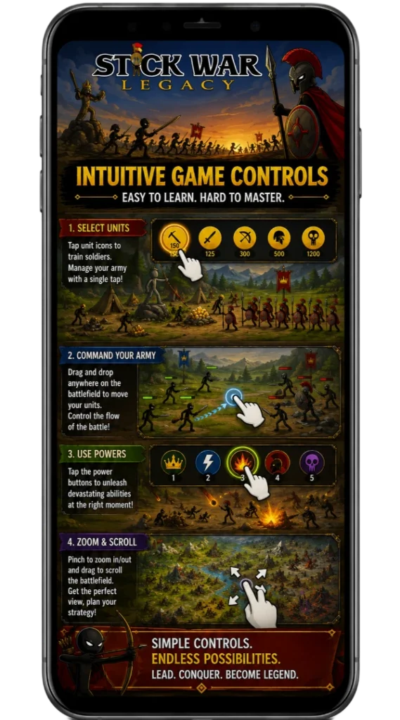 stick war legacy game control image
