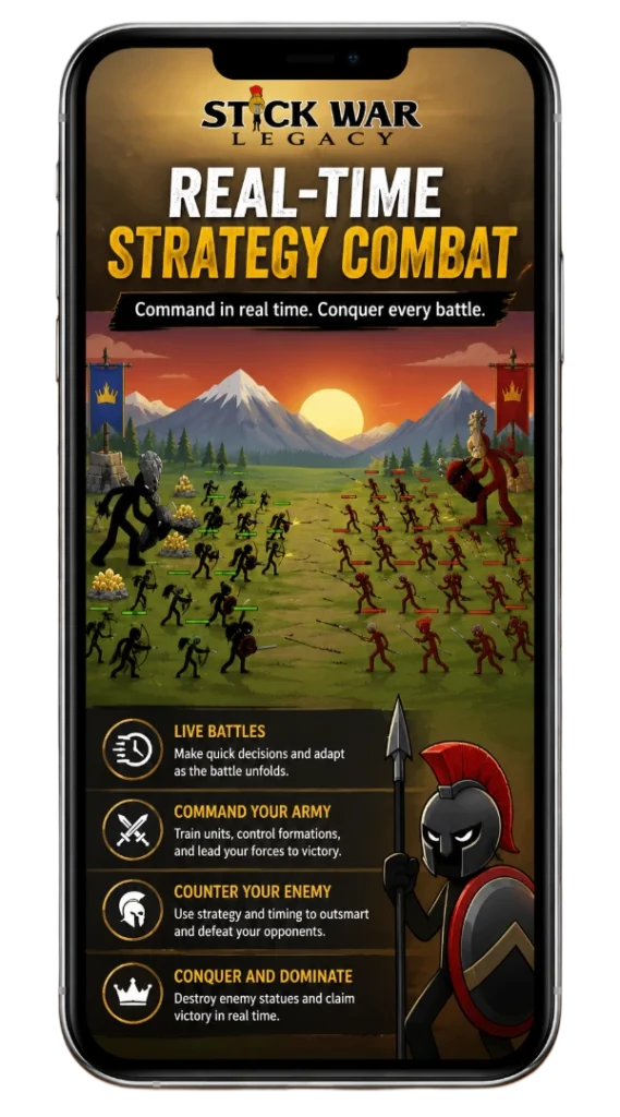 stick war legacy real-time strategy combat image