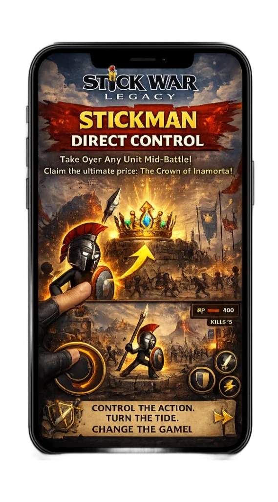 stick war legacy stickman direct control image