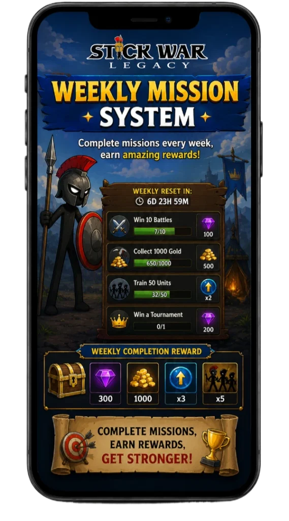 stick war legacy weekly mission image